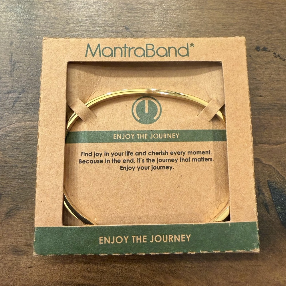 MantraBand Gold Bracelet - Inspirational Journey